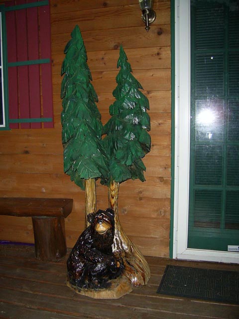 Bear with Pine Trees
